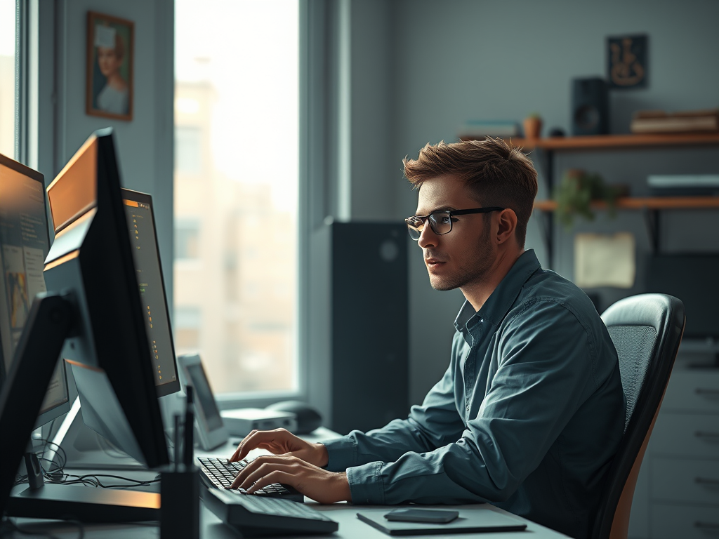 KPI作成のために試行錯誤する従業員を表しています